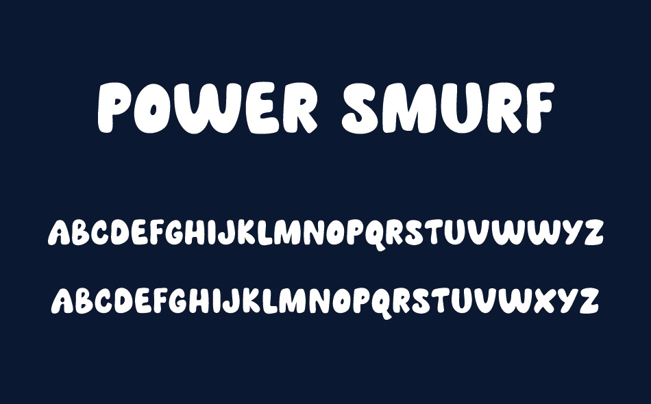 Power Smurf font