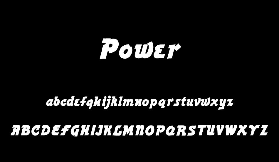 Power font
