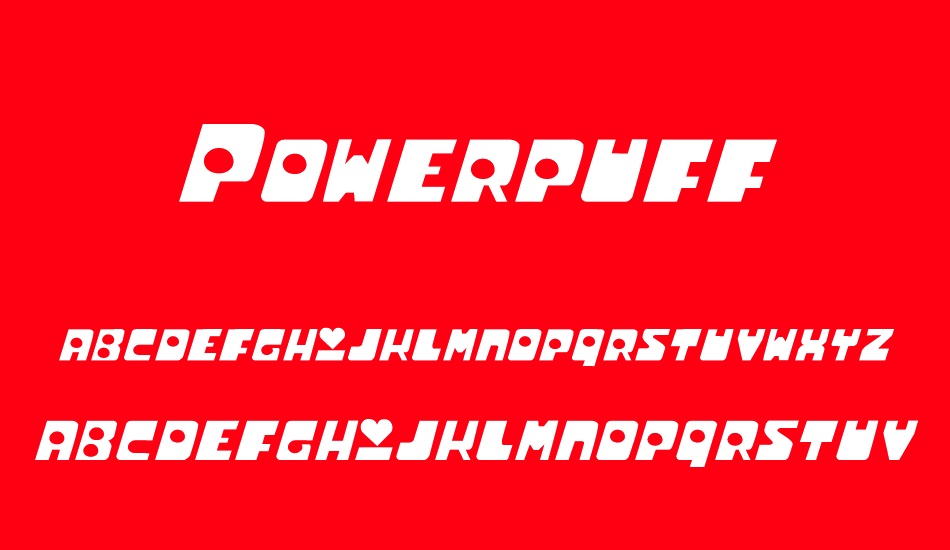 Powerpuff font