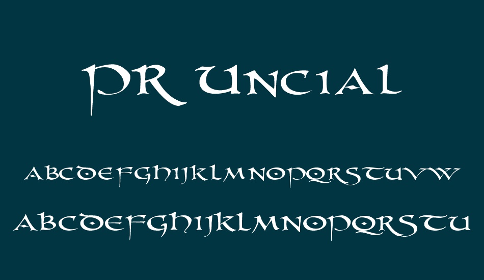 PR Uncial font
