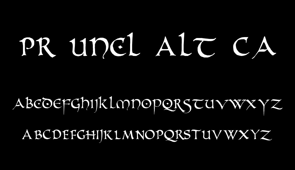 PR Uncl Alt Caps font