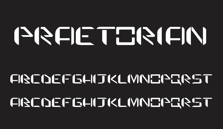 praetorian defiance font