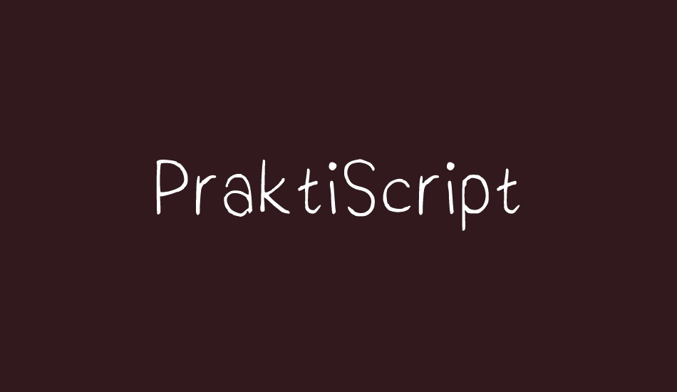 PraktiScript font big