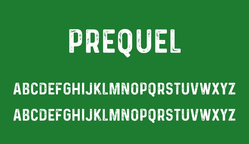 Prequel Demo font