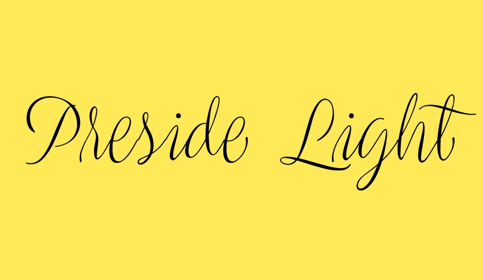 preside-light-personal-use-only font big