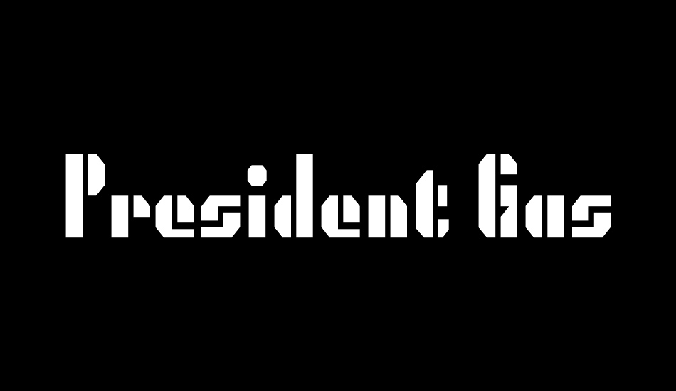 President Gas font big