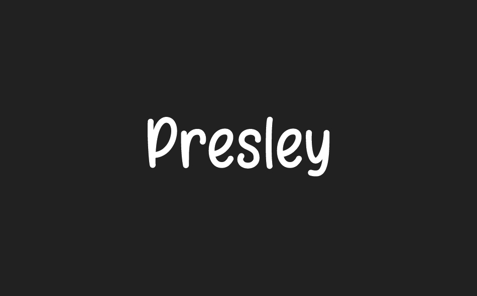 Presley font big