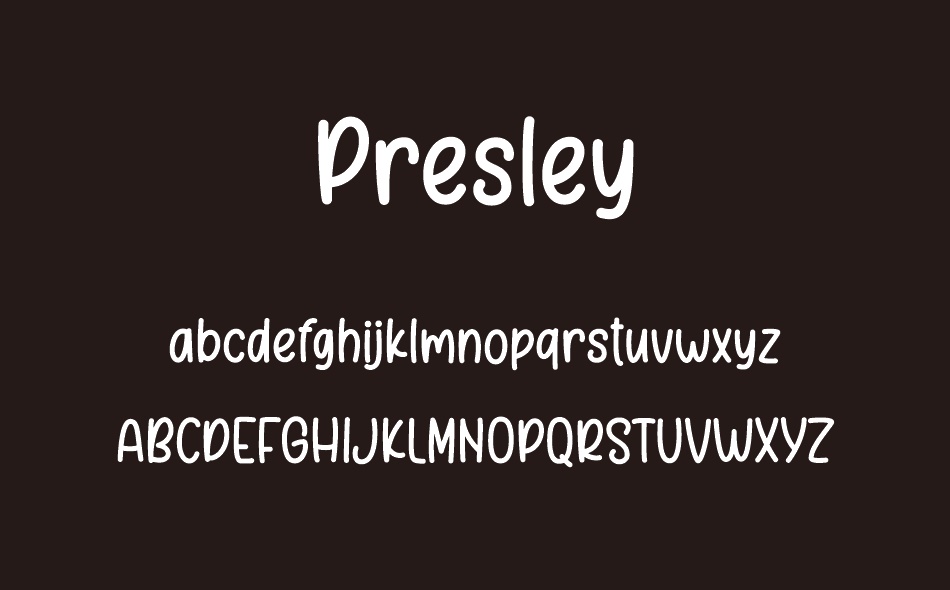 Presley font
