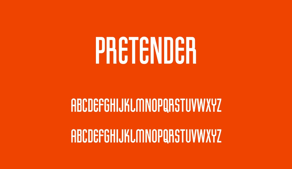 Pretender font