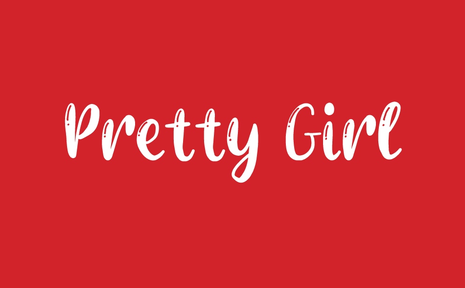 Pretty Girl font big