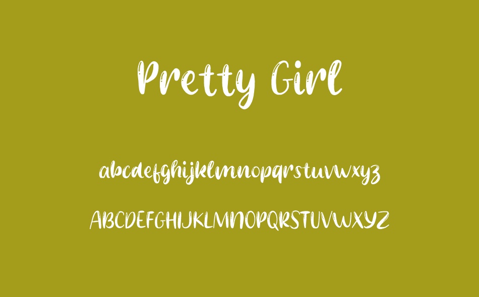 Pretty Girl font