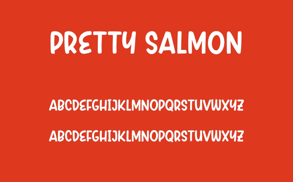 Pretty Salmon font