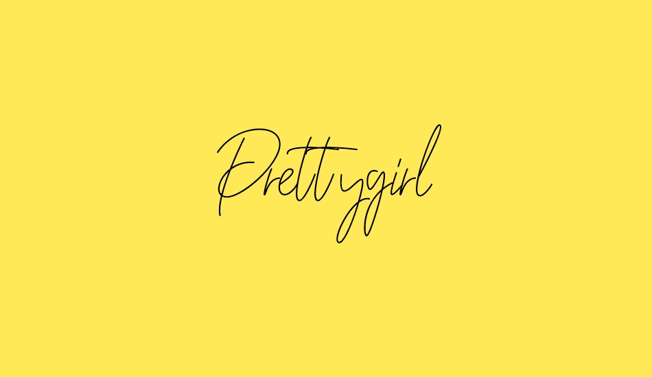 Prettygirl font big