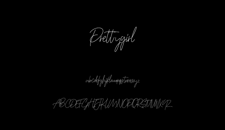 Prettygirl font