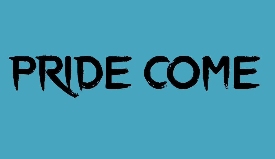 Pride Cometh font big