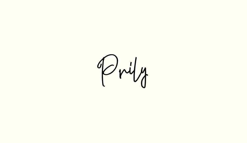 Prily font big