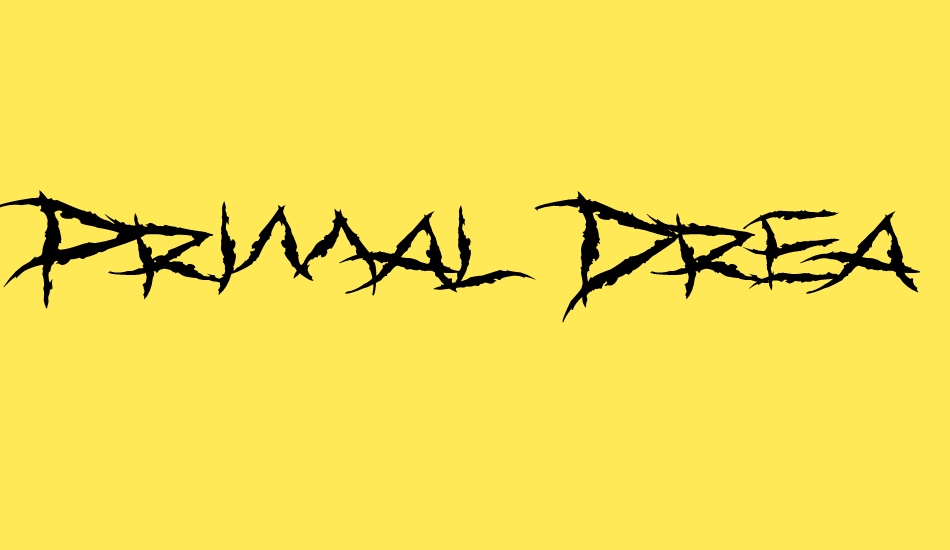 Primal Dream font big