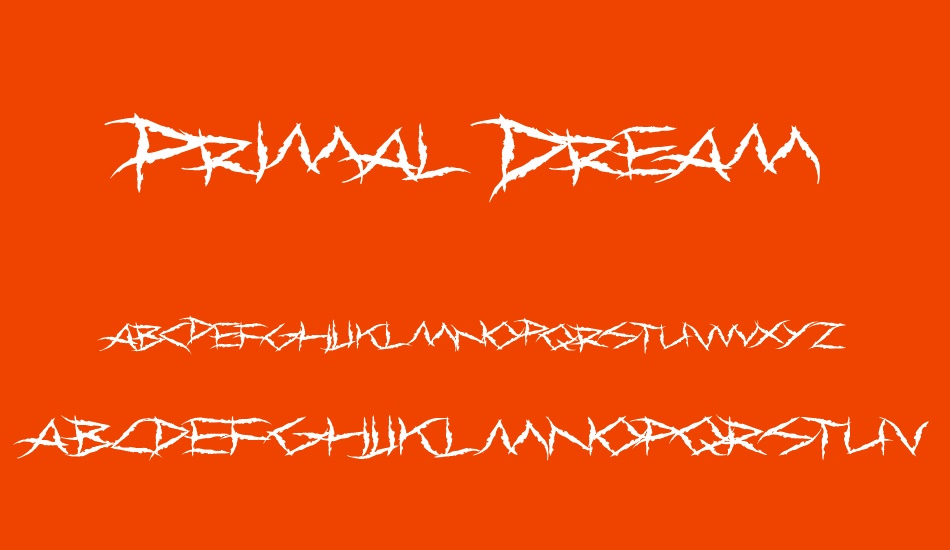 Primal Dream font