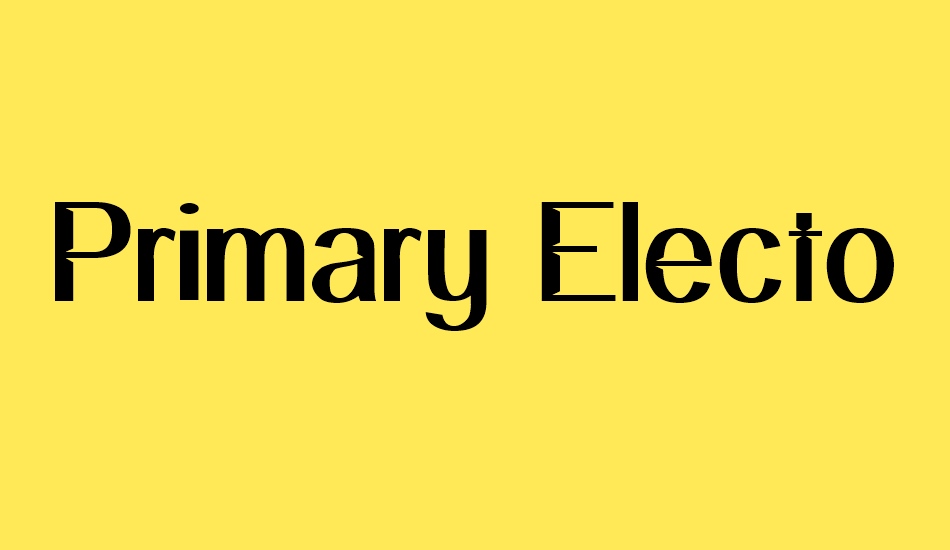 Primary Elector font big