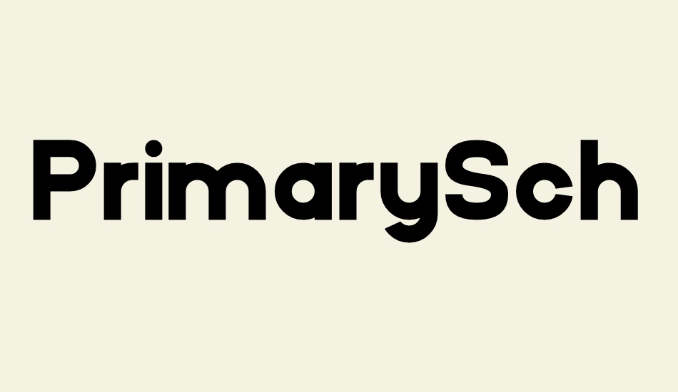 PrimarySchool font big