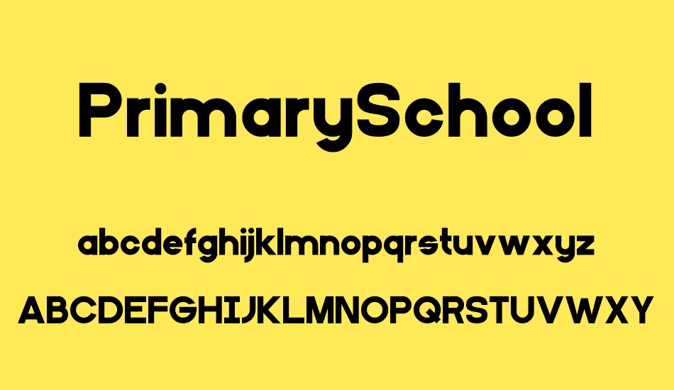 PrimarySchool font