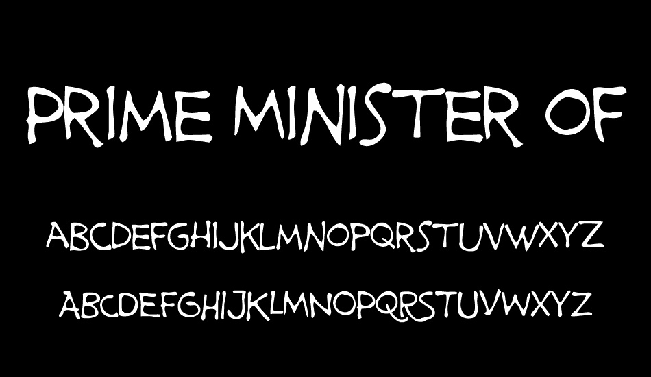 Prime Minister of Canada font