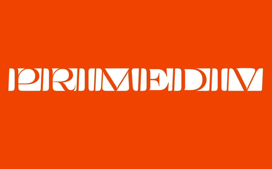 Primediva font big