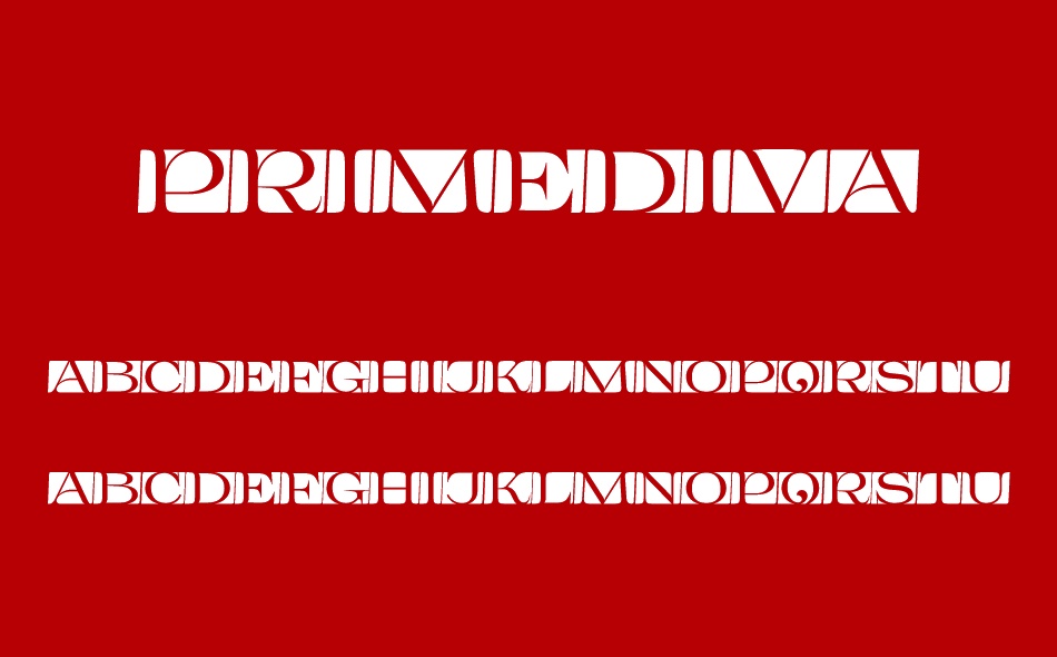 Primediva font