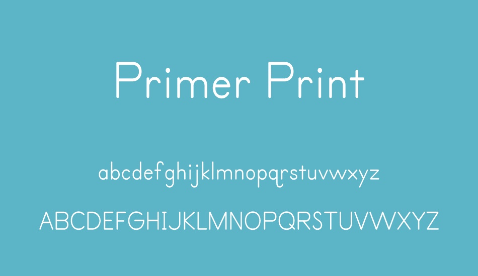 Primer Print font