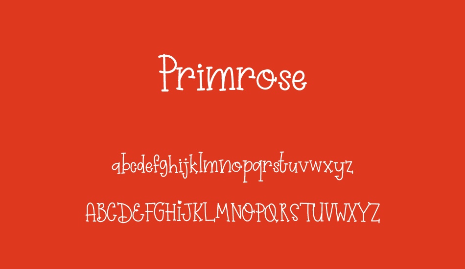 Primrose font
