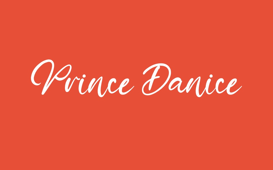 Prince Danice font big