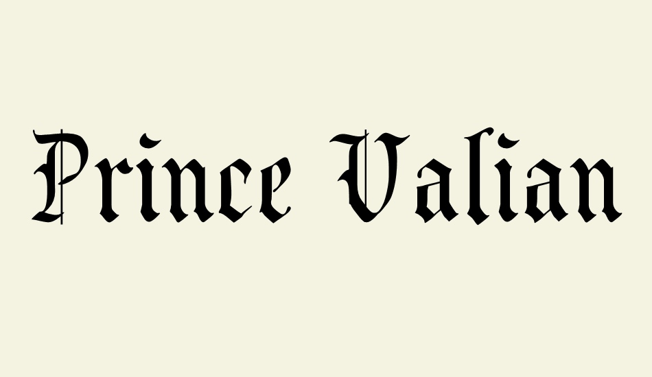 Prince Valiant font big