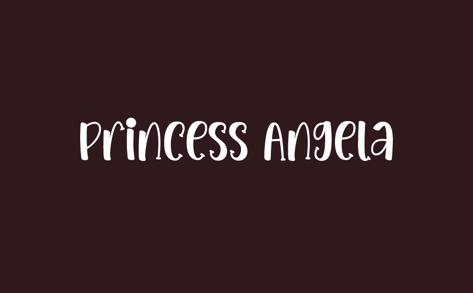Princess Angela font big