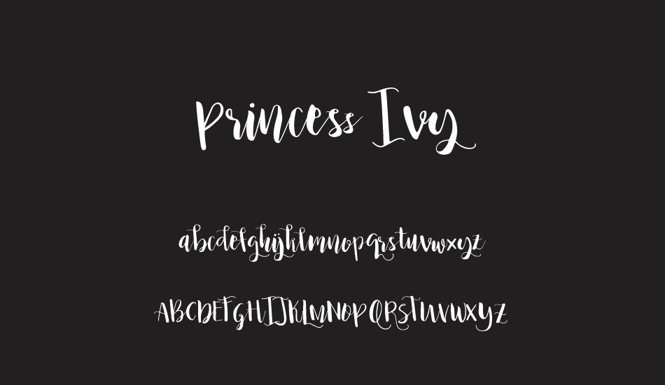 Princess Ivy font