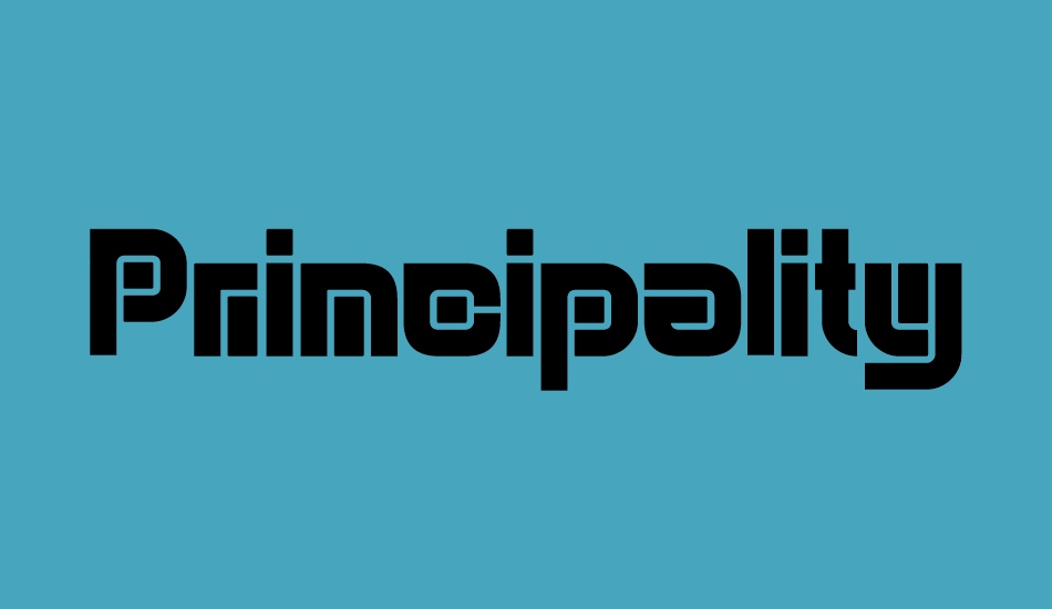 Principality font big