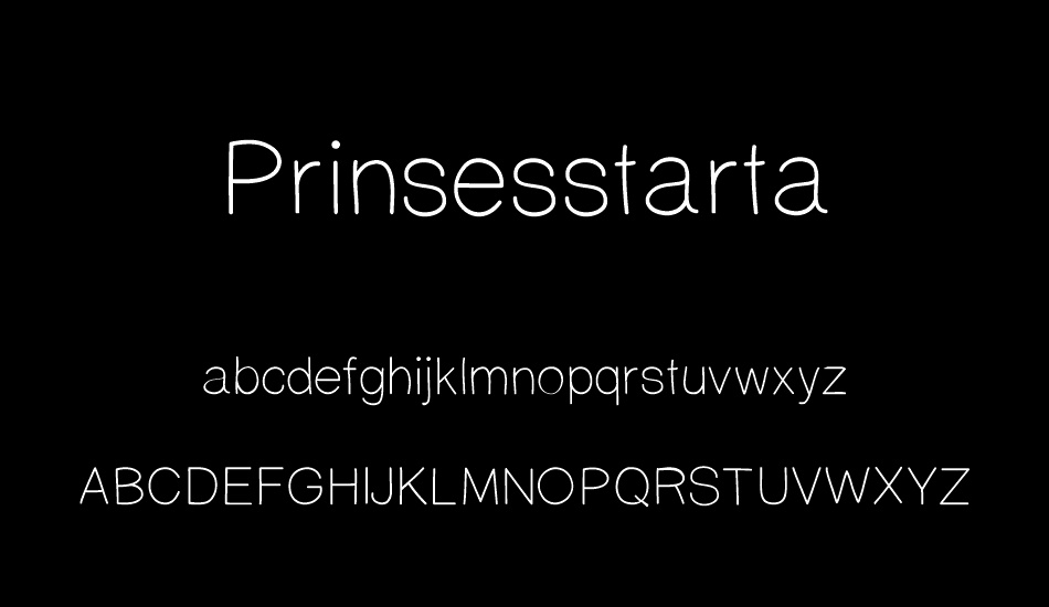 PrinsesstartaDEMO font