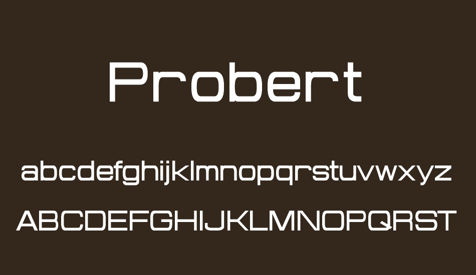 Probert font