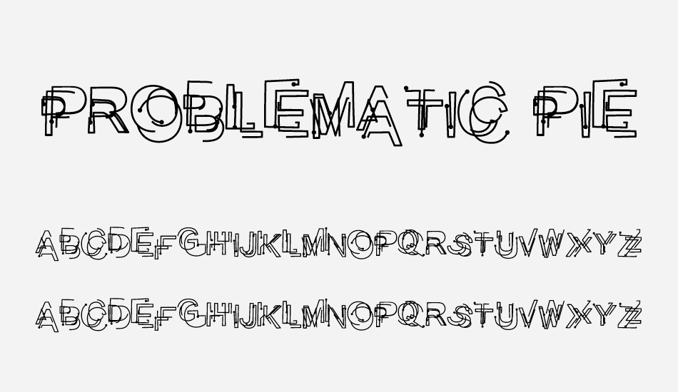 Problematic Piercer font