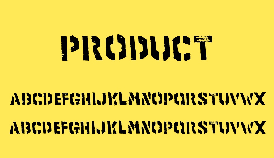 product font
