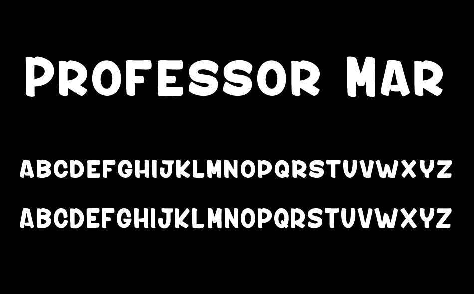 Professor Marbles font
