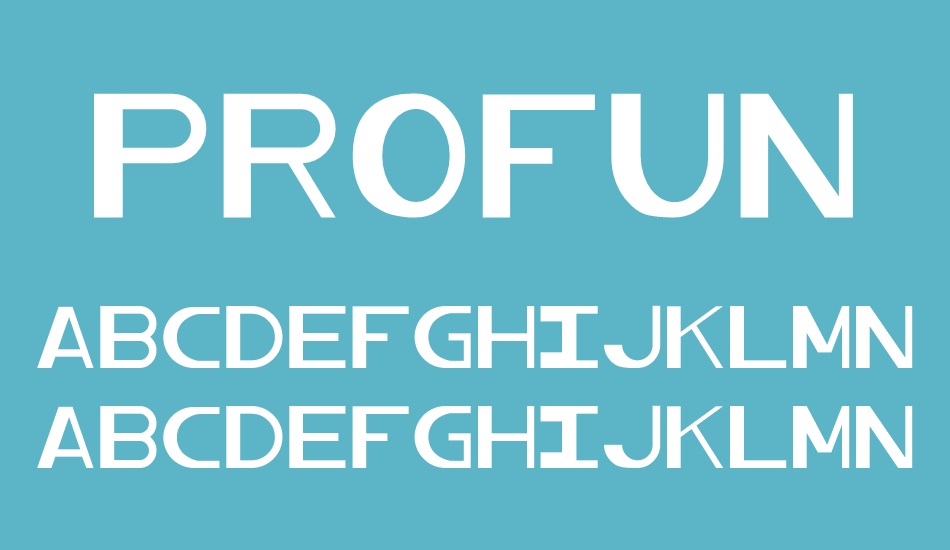 Profundum font