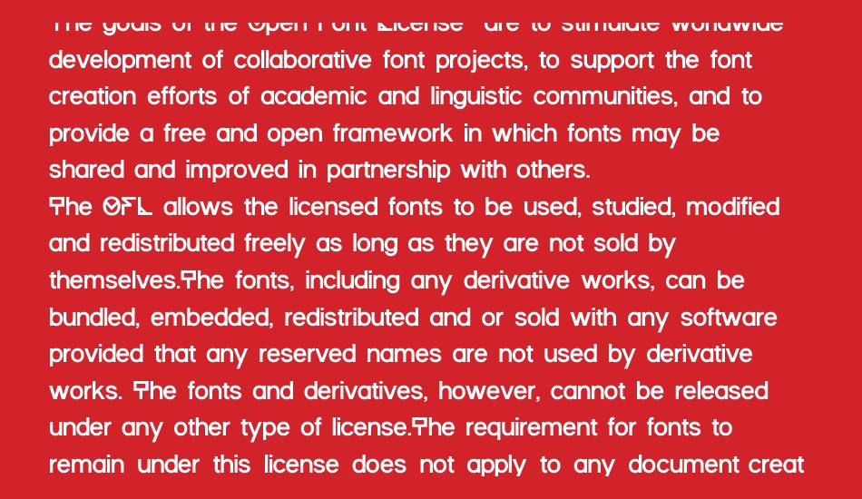 Progress font 1