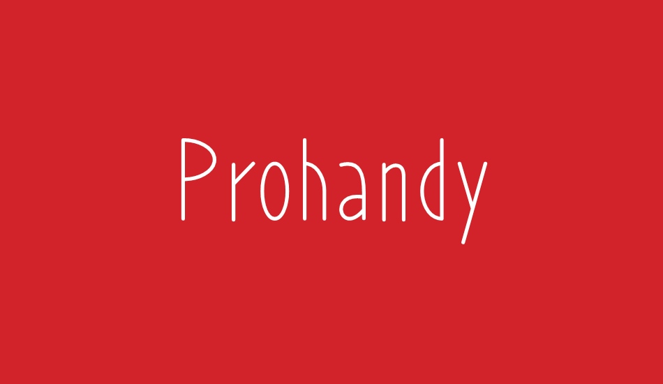 Prohandy font big