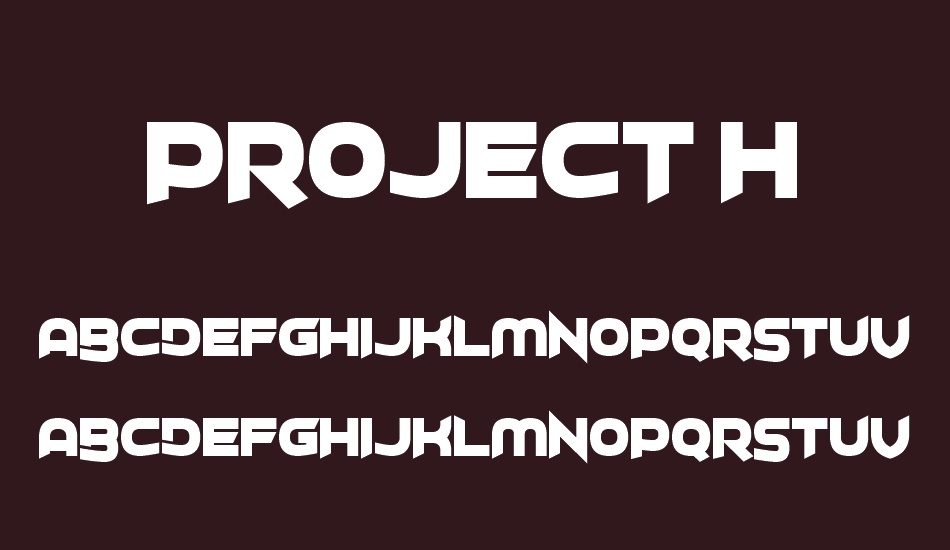 Project H font