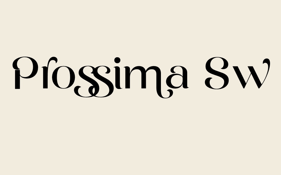 Prossima Moda font big