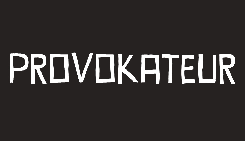 Provokateur DEMO font big