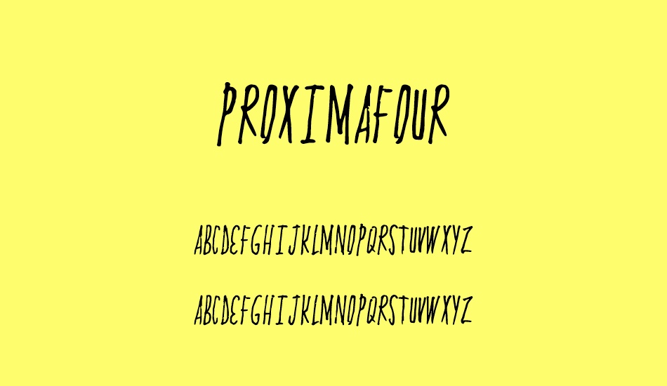 ProximaFour font