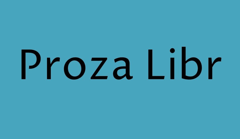 Proza Libre font big