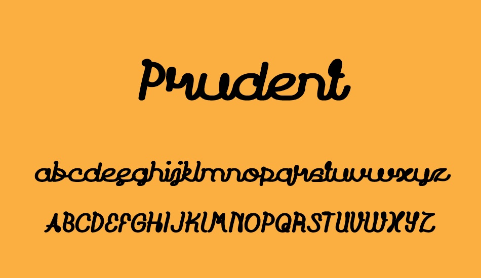 Prudent font