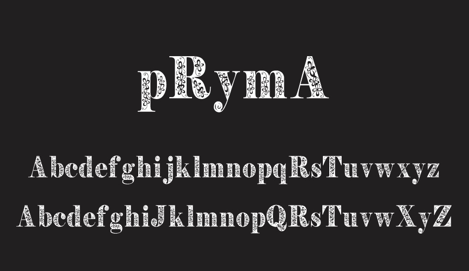 Pryma font